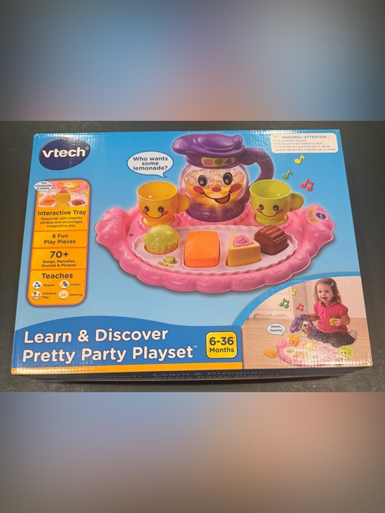 vtech Other - VTech Kids Party Playset with Tea Pot & Treats - Pink